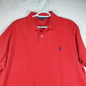 polo ralph lauren men red cotton polo size XL